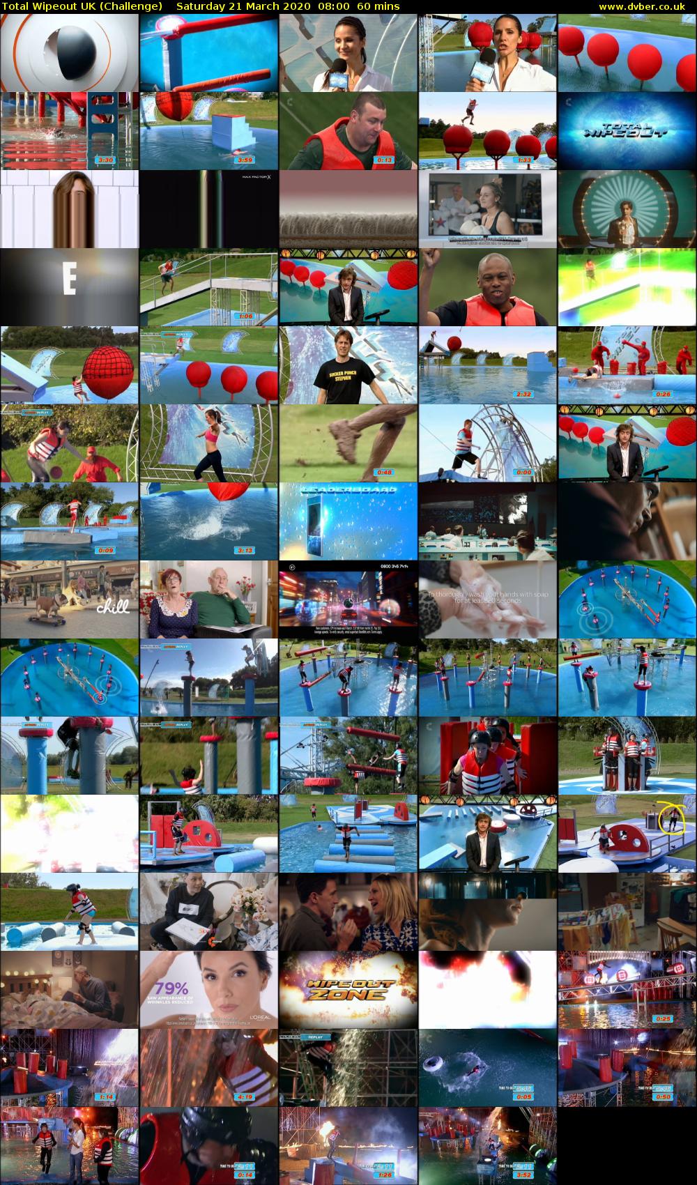 Total Wipeout UK (Challenge) Saturday 21 March 2020 08:00 - 09:00