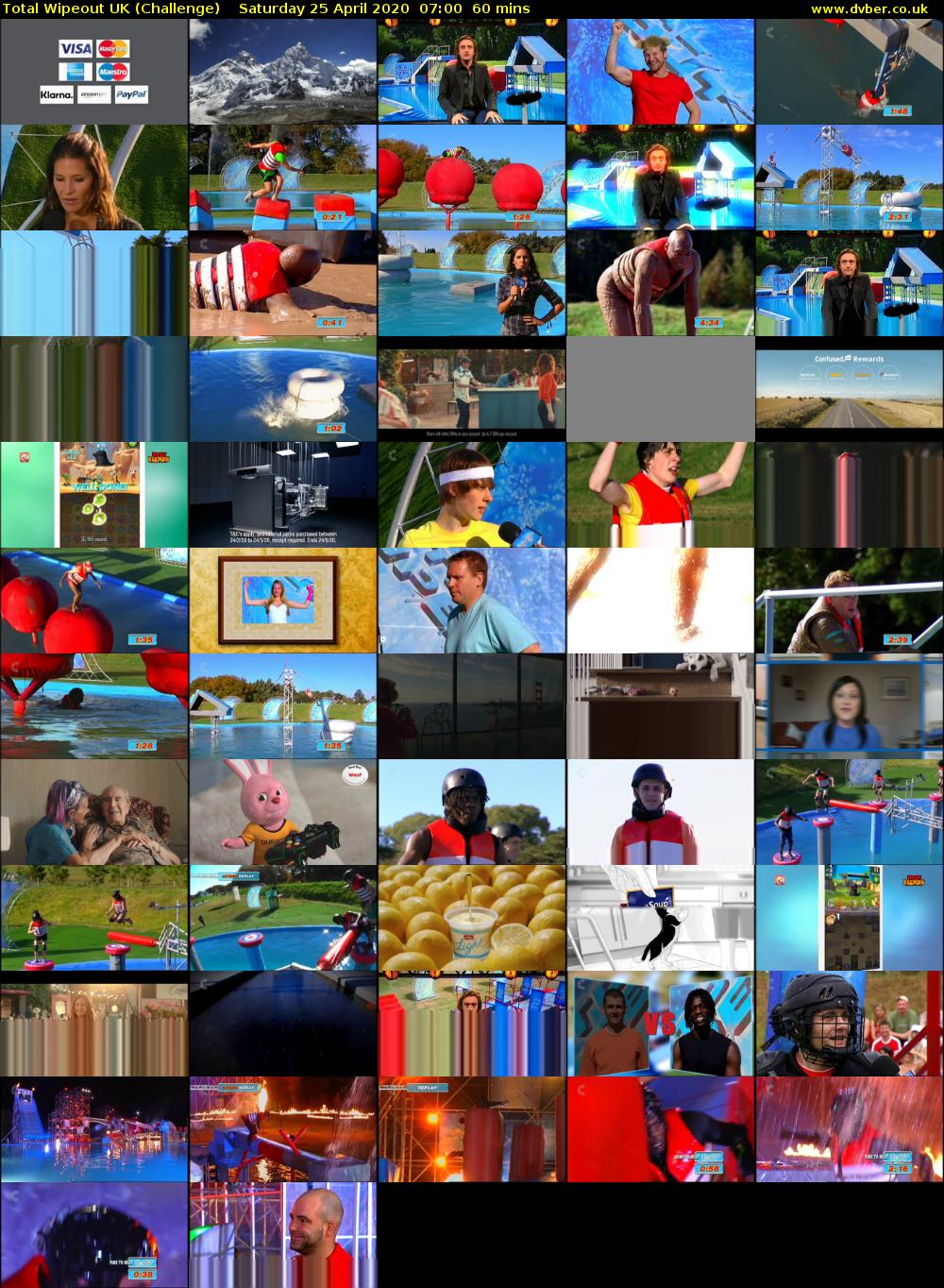 Total Wipeout UK (Challenge) Saturday 25 April 2020 07:00 - 08:00