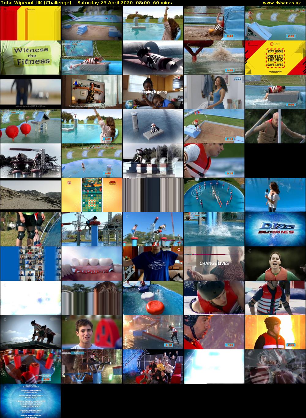 Total Wipeout UK (Challenge) Saturday 25 April 2020 08:00 - 09:00