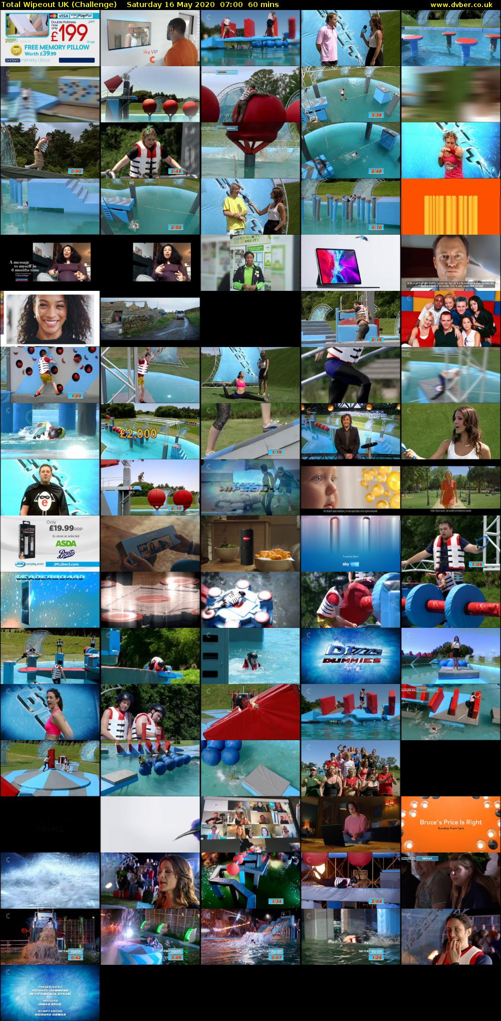 Total Wipeout UK (Challenge) Saturday 16 May 2020 07:00 - 08:00