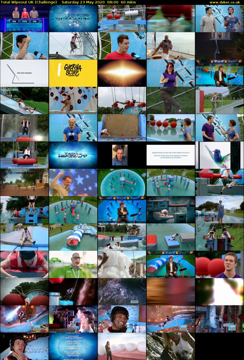 Total Wipeout UK (Challenge) Saturday 23 May 2020 08:00 - 09:00