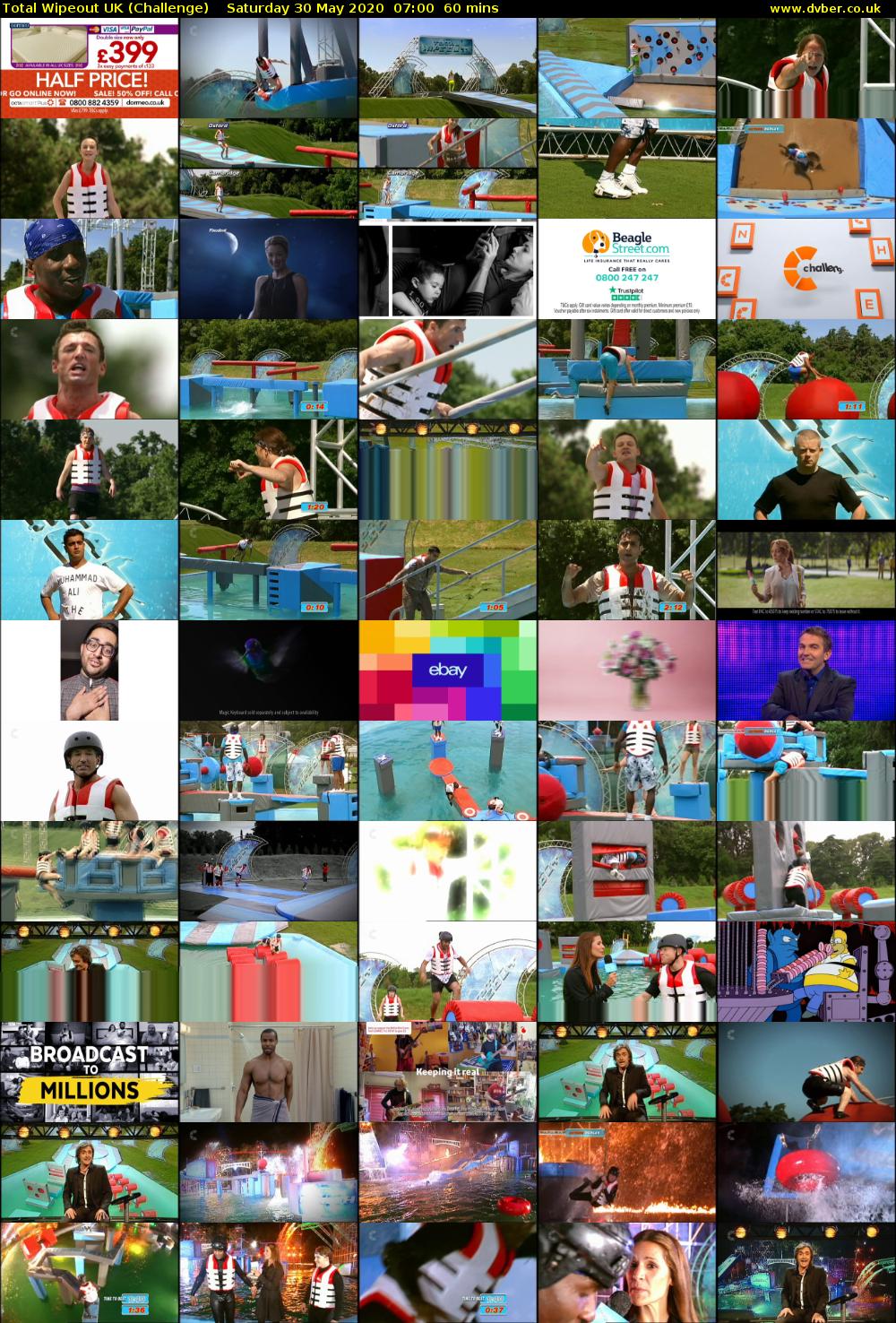 Total Wipeout UK (Challenge) Saturday 30 May 2020 07:00 - 08:00