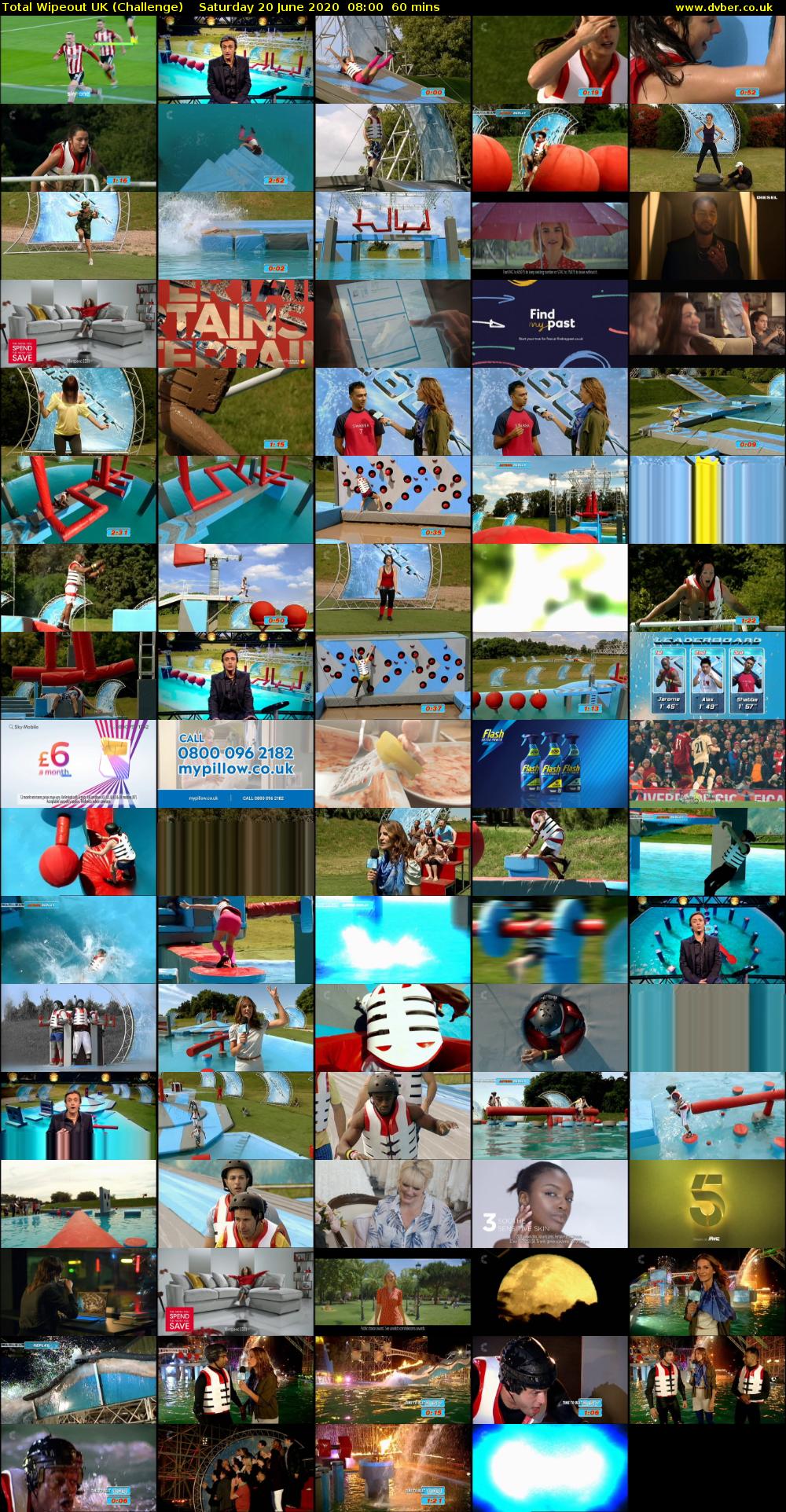 Total Wipeout UK (Challenge) Saturday 20 June 2020 08:00 - 09:00