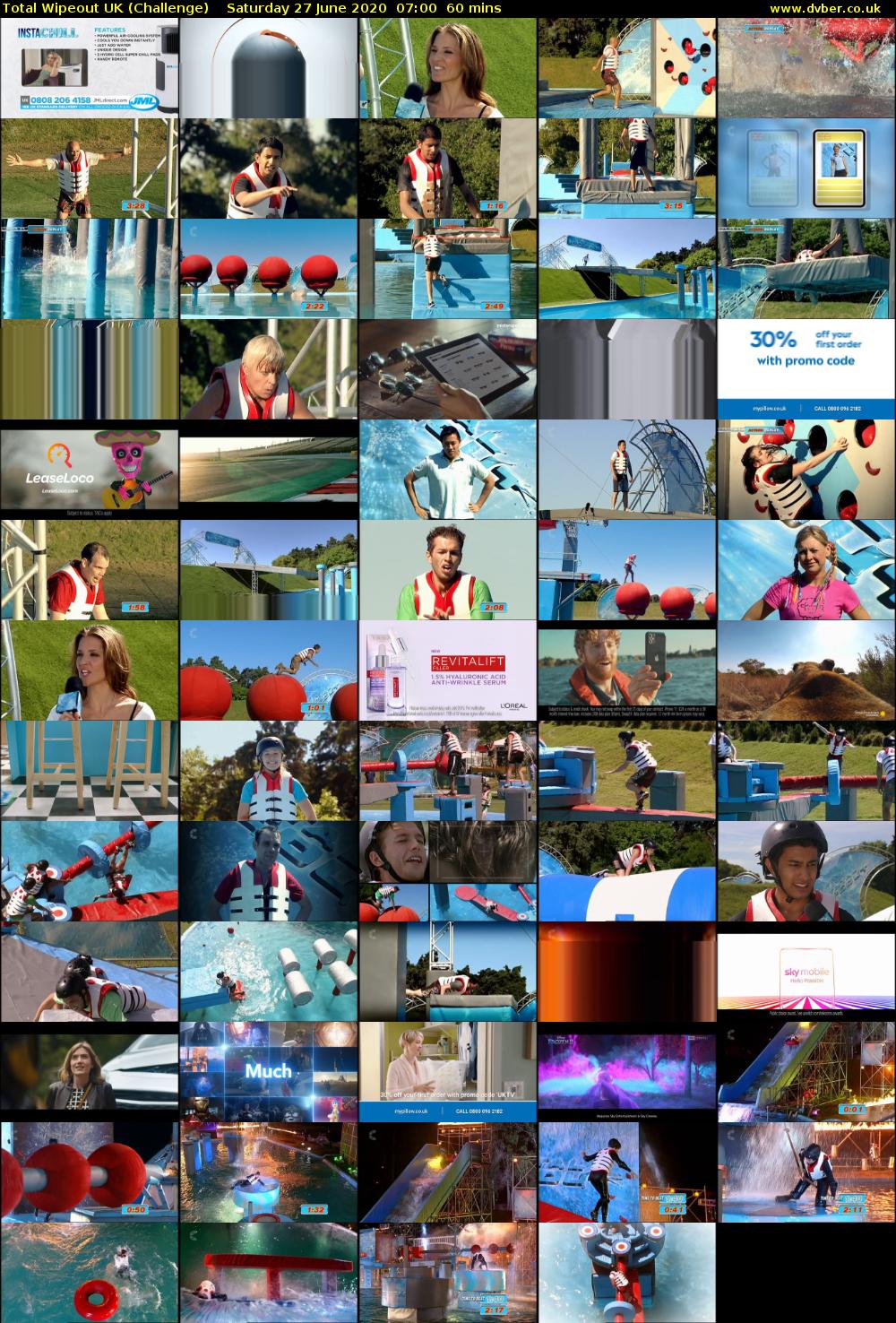 Total Wipeout UK (Challenge) Saturday 27 June 2020 07:00 - 08:00