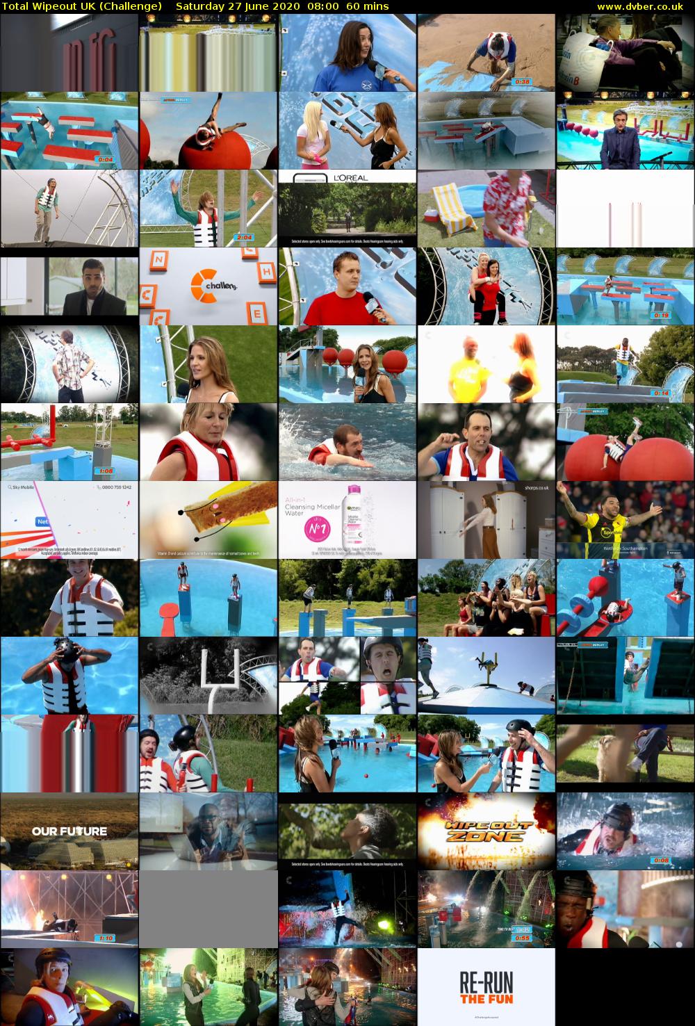 Total Wipeout UK (Challenge) Saturday 27 June 2020 08:00 - 09:00