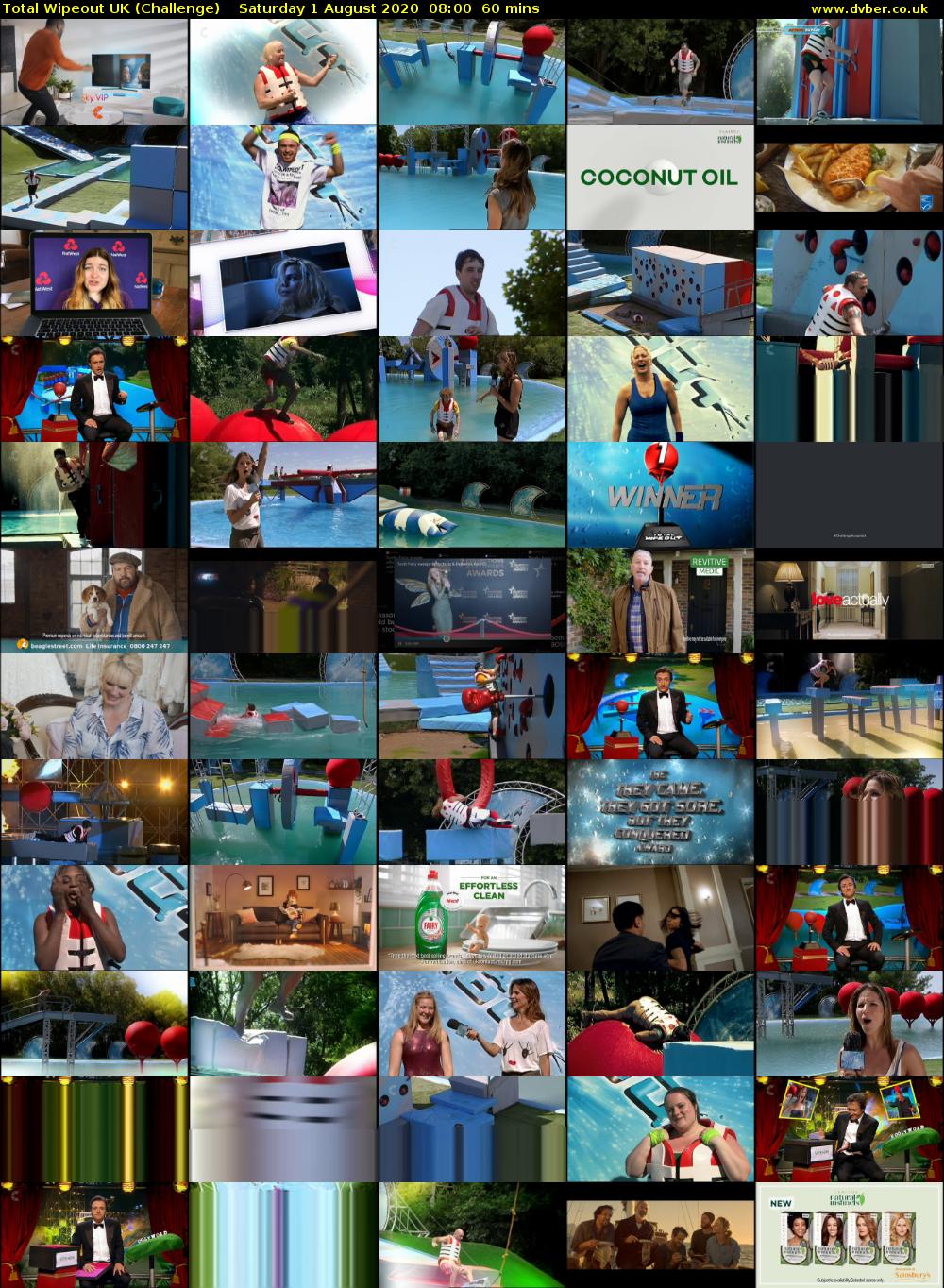 Total Wipeout UK (Challenge) Saturday 1 August 2020 08:00 - 09:00