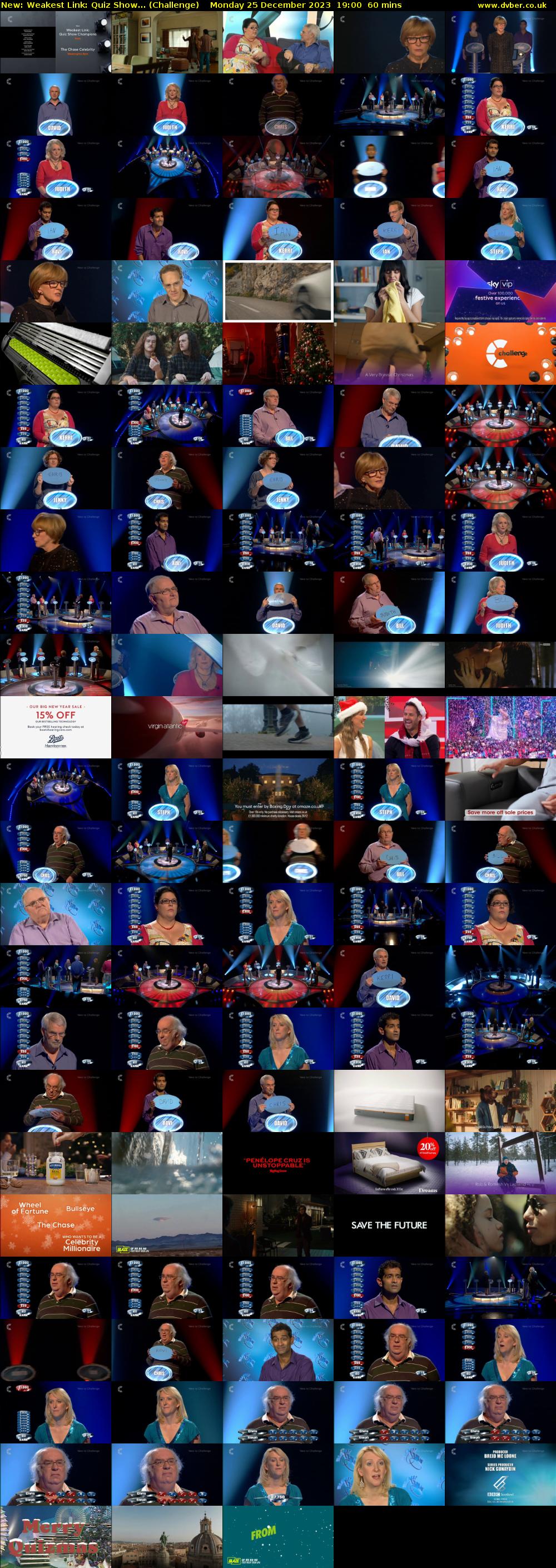 Weakest Link: Quiz Show... (Challenge) Monday 25 December 2023 19:00 - 20:00