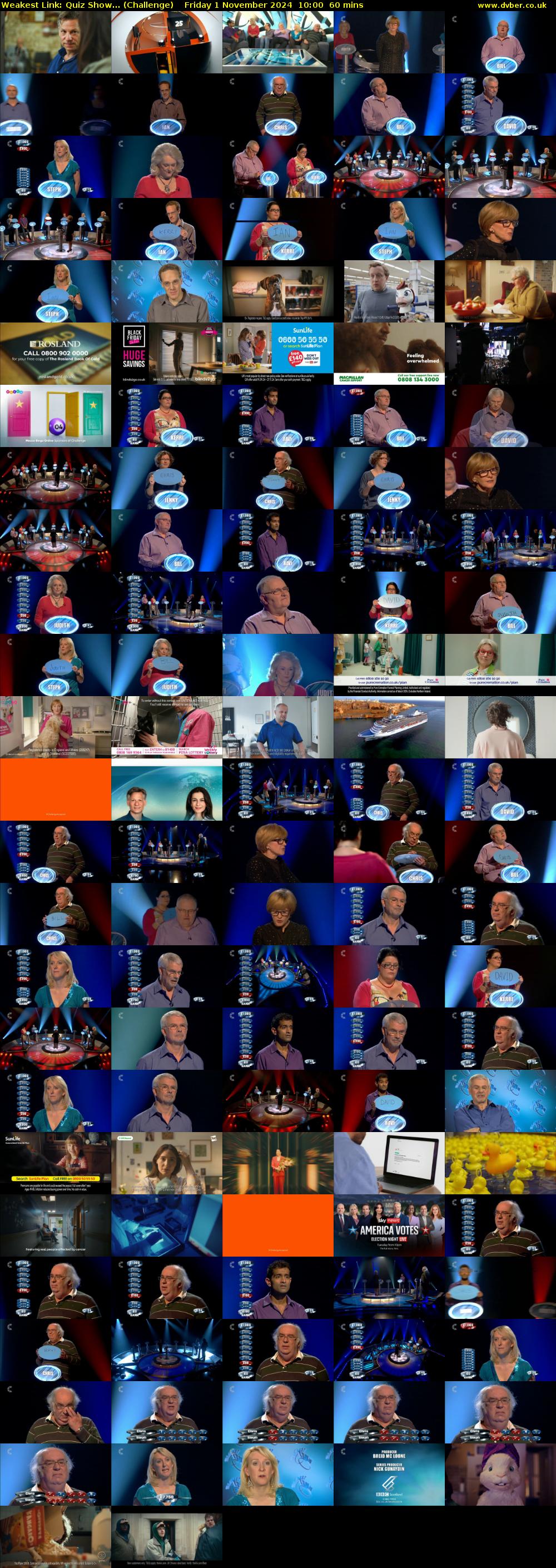 Weakest Link: Quiz Show... (Challenge) Friday 1 November 2024 10:00 - 11:00