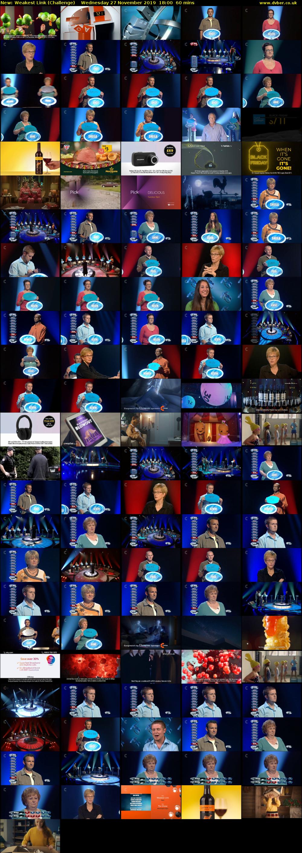 Weakest Link Challenge 2019 11 27 1800 Weakest Link Challenge 2019 11 27 1800
