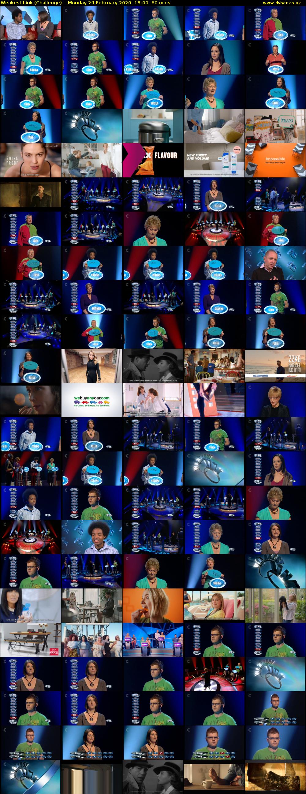 Weakest Link Challenge 2020 02 24 1800 Weakest Link Challenge 2020 02 24 1800