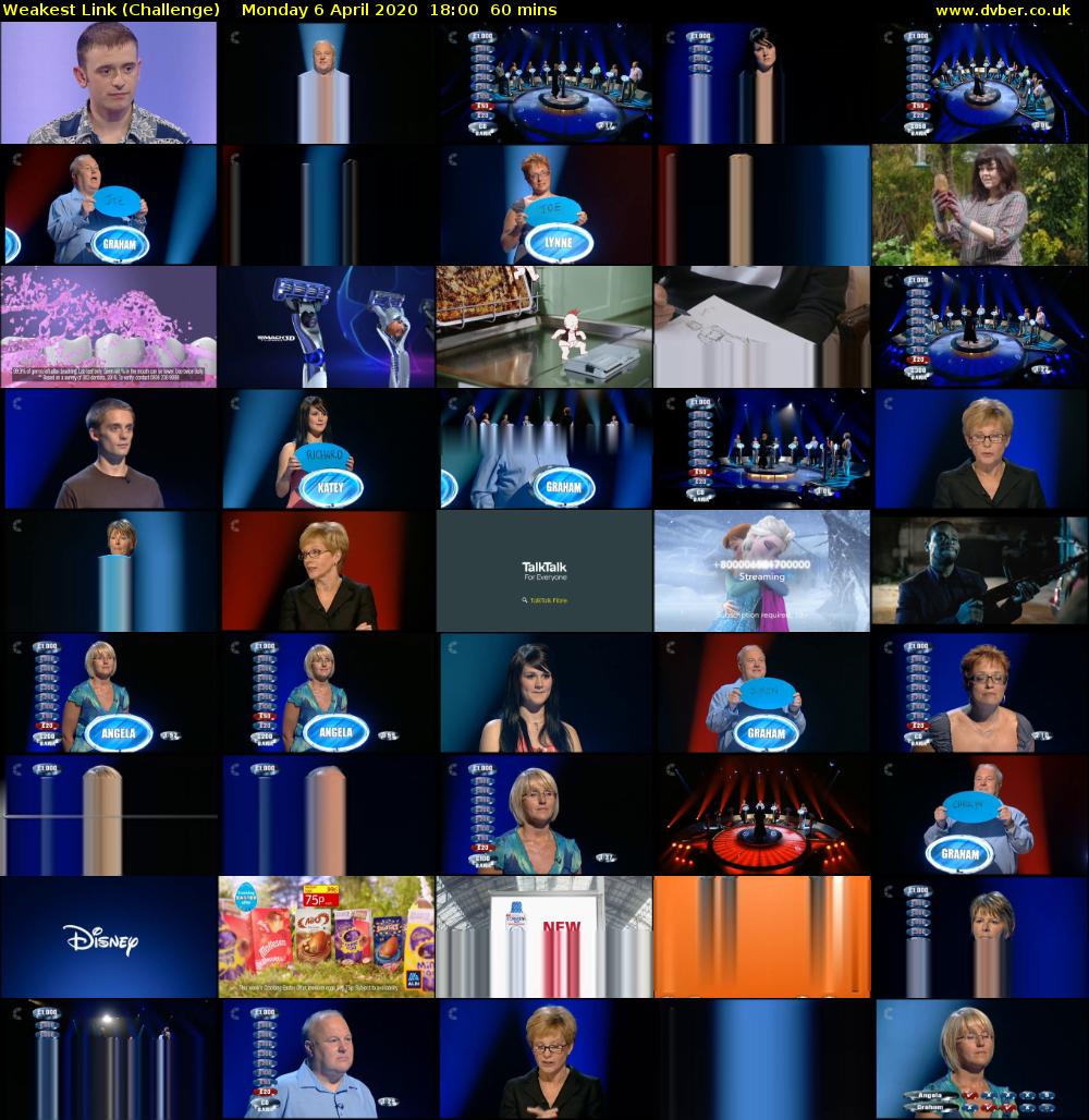 Weakest Link Challenge 2020 04 06 1800 Weakest Link Challenge 2020 04 06 1800