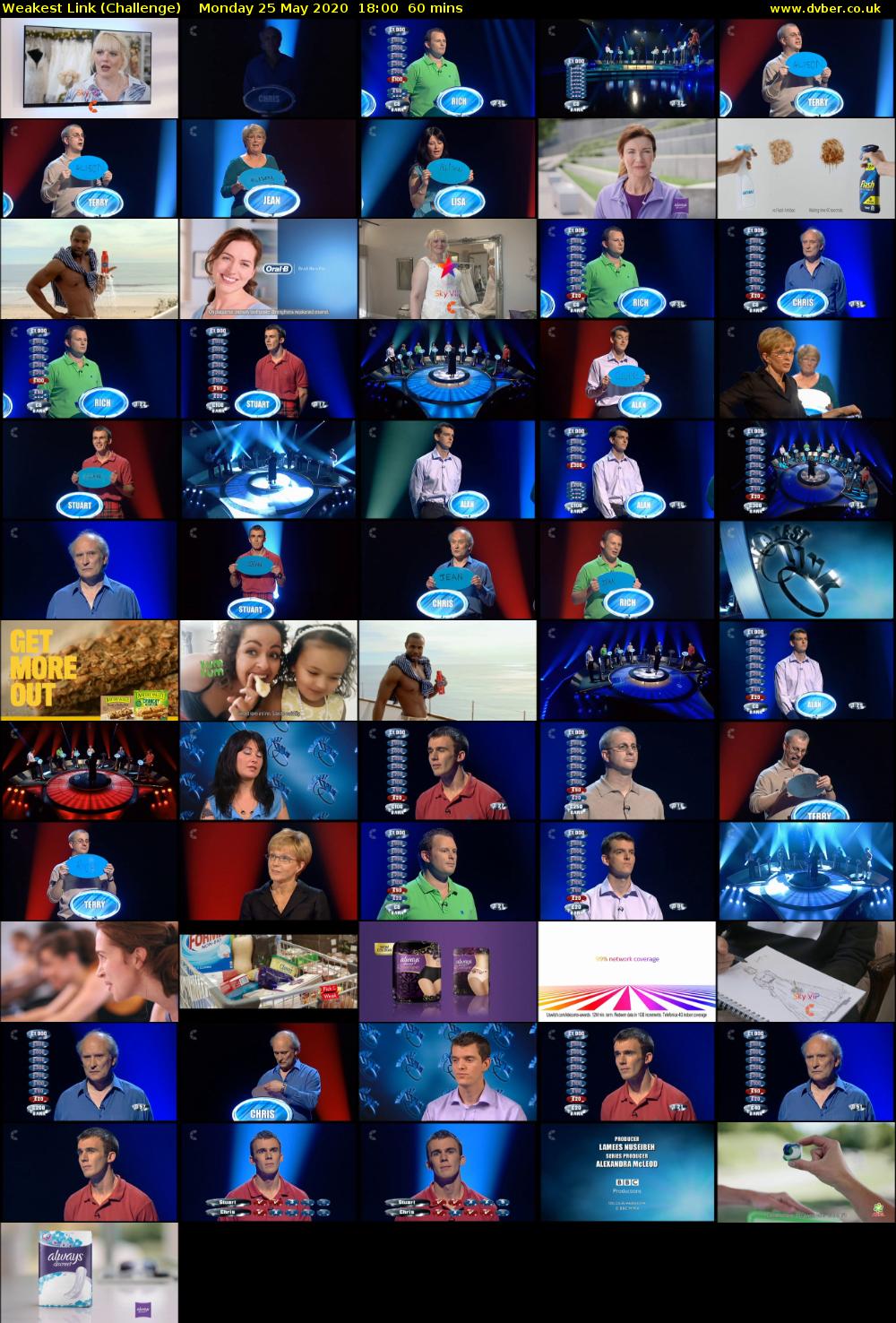 Weakest Link Challenge 2020 05 25 1800 Weakest Link Challenge 2020 05 25 1800