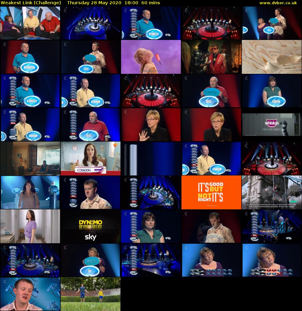 Weakest Link Challenge 2020 05 28 1800 Weakest Link Challenge 2020 05 28 1800