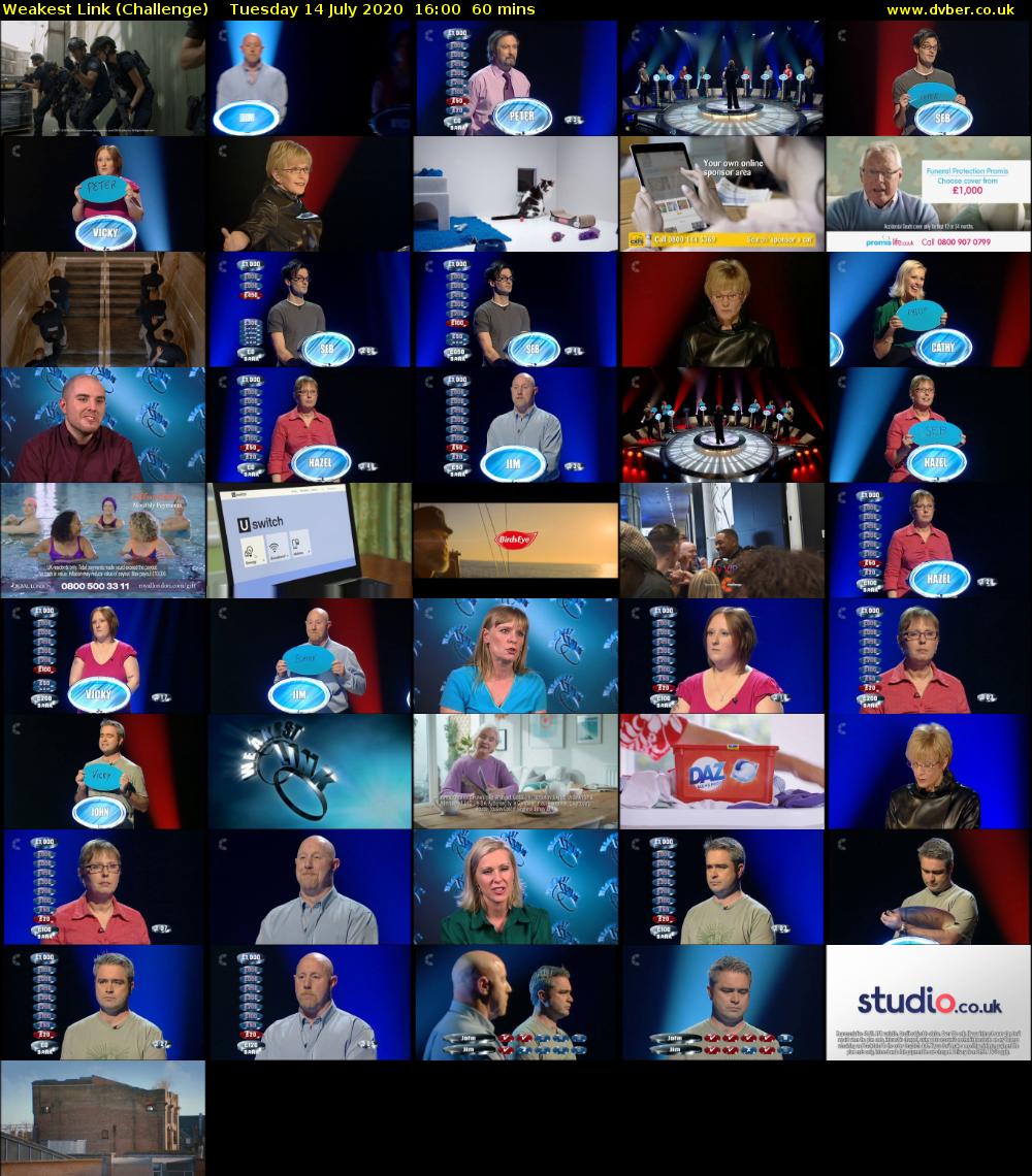 Weakest Link Challenge 2020 07 14 1600 Weakest Link Challenge 2020 07 14 1600