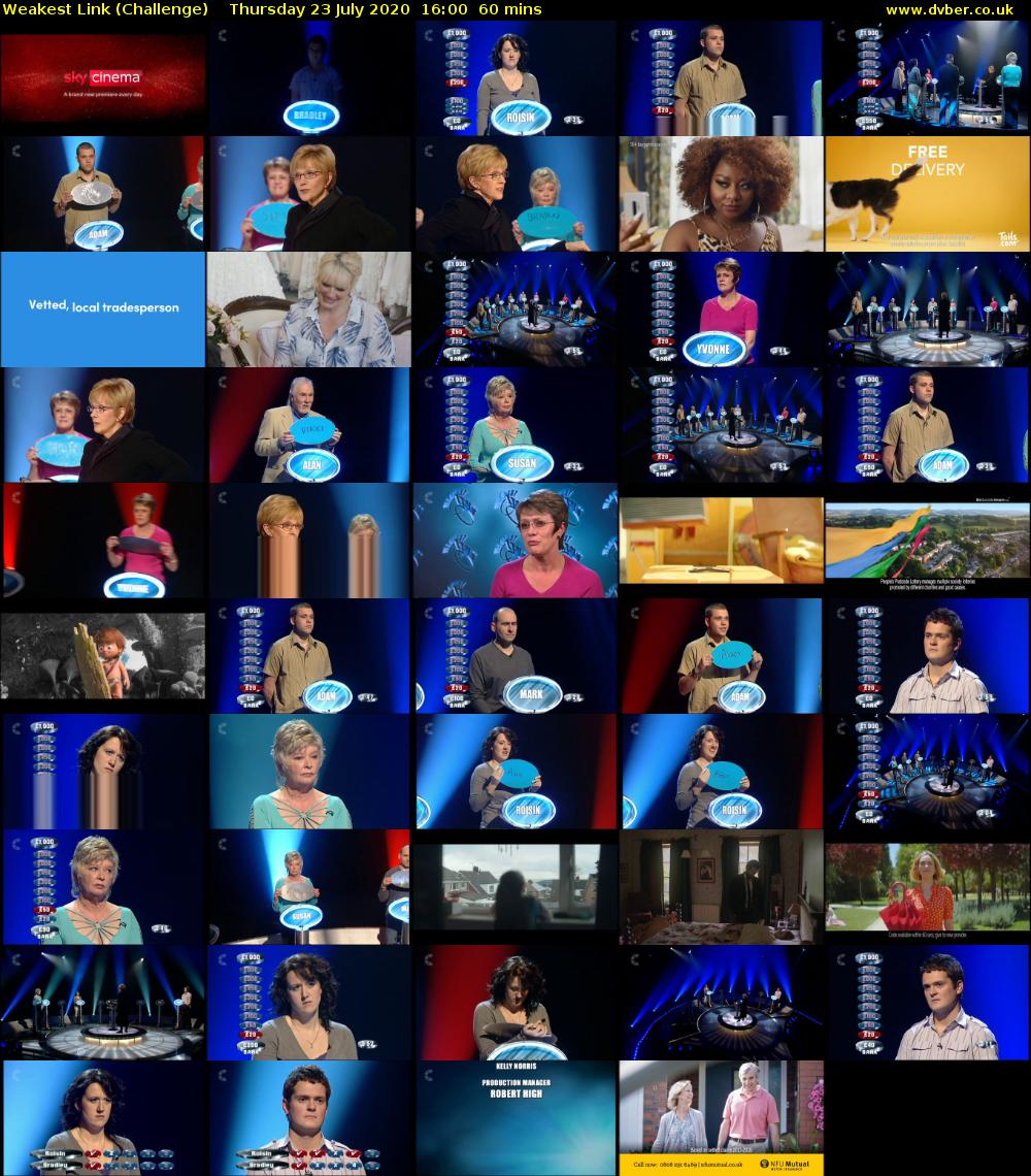 Weakest Link Challenge 2020 07 23 1600 Weakest Link Challenge 2020 07 23 1600