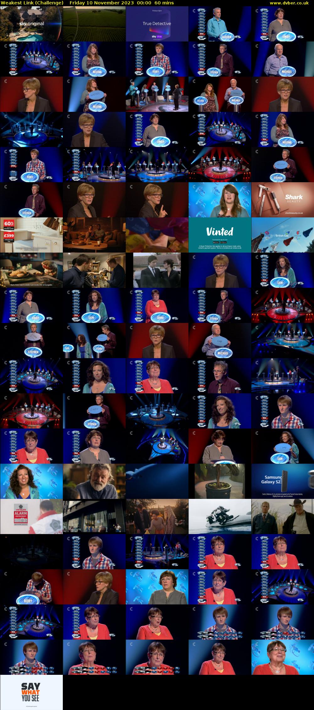 Weakest Link (Challenge) Friday 10 November 2023 00:00 - 01:00