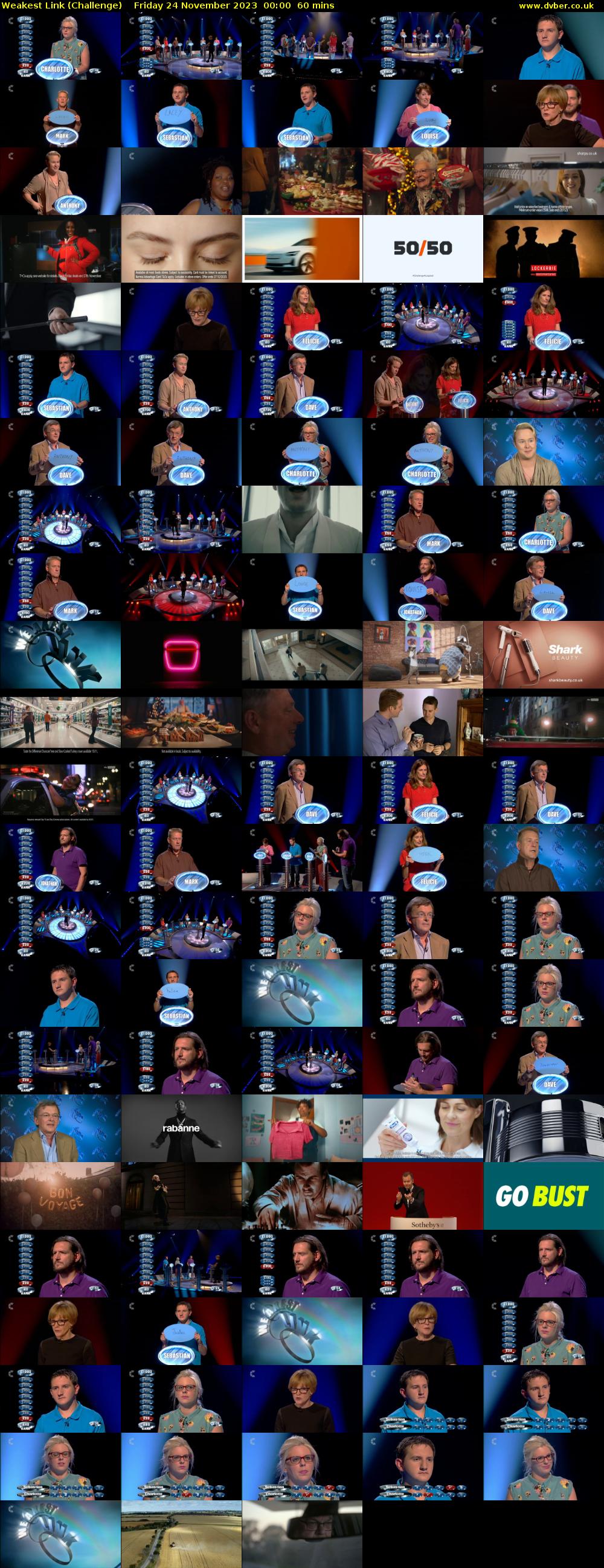 Weakest Link (Challenge) Friday 24 November 2023 00:00 - 01:00
