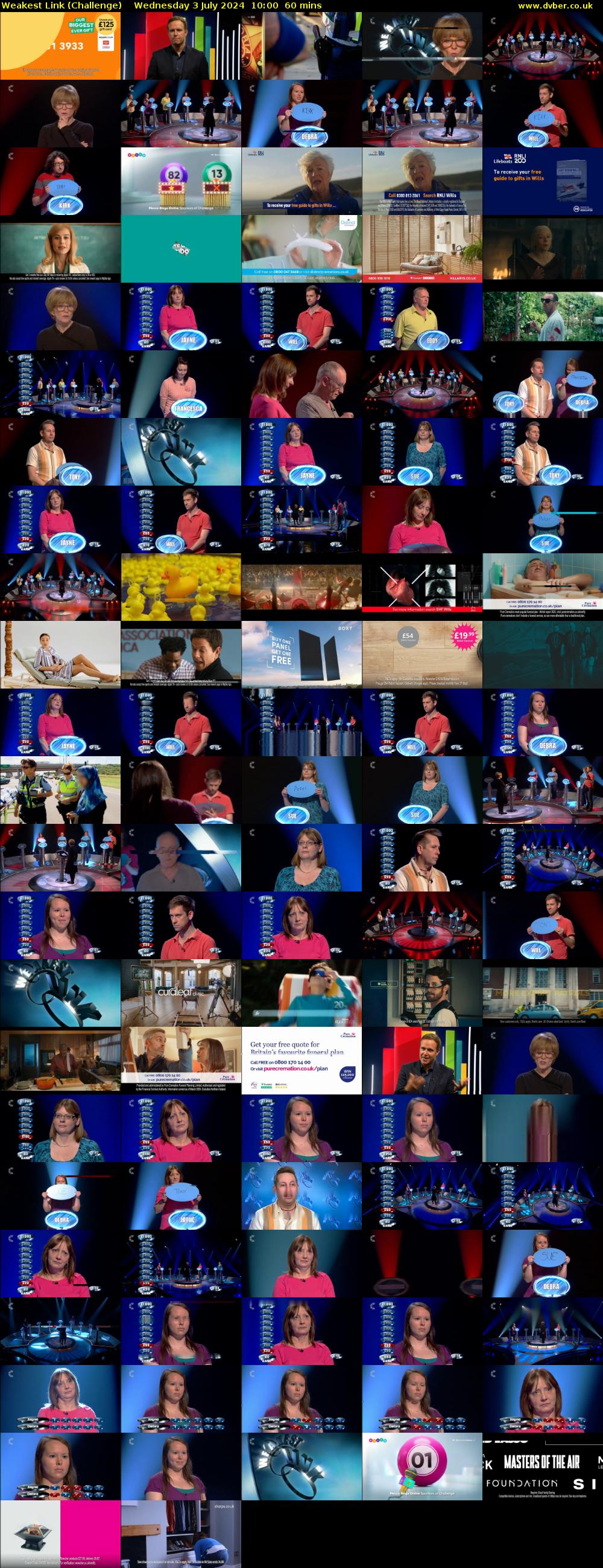 Weakest Link (Challenge) Wednesday 3 July 2024 10:00 - 11:00