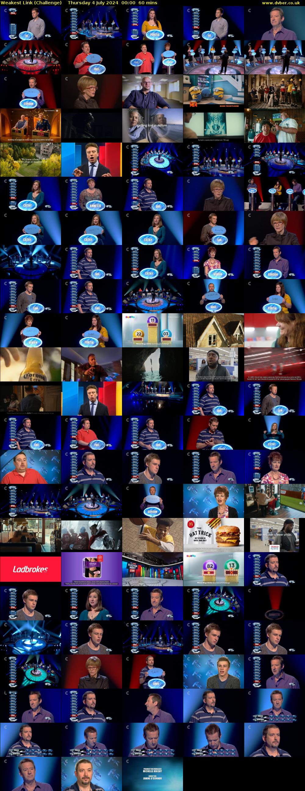 Weakest Link (Challenge) Thursday 4 July 2024 00:00 - 01:00