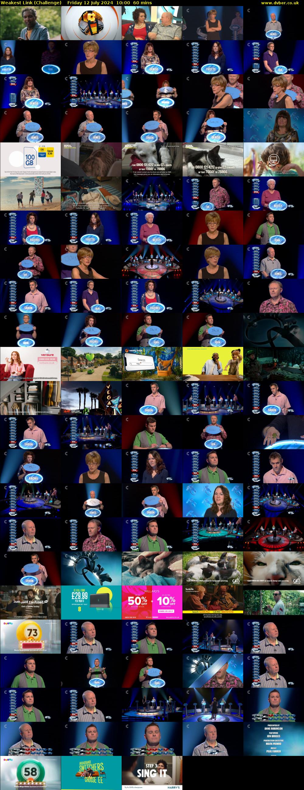 Weakest Link (Challenge) Friday 12 July 2024 10:00 - 11:00