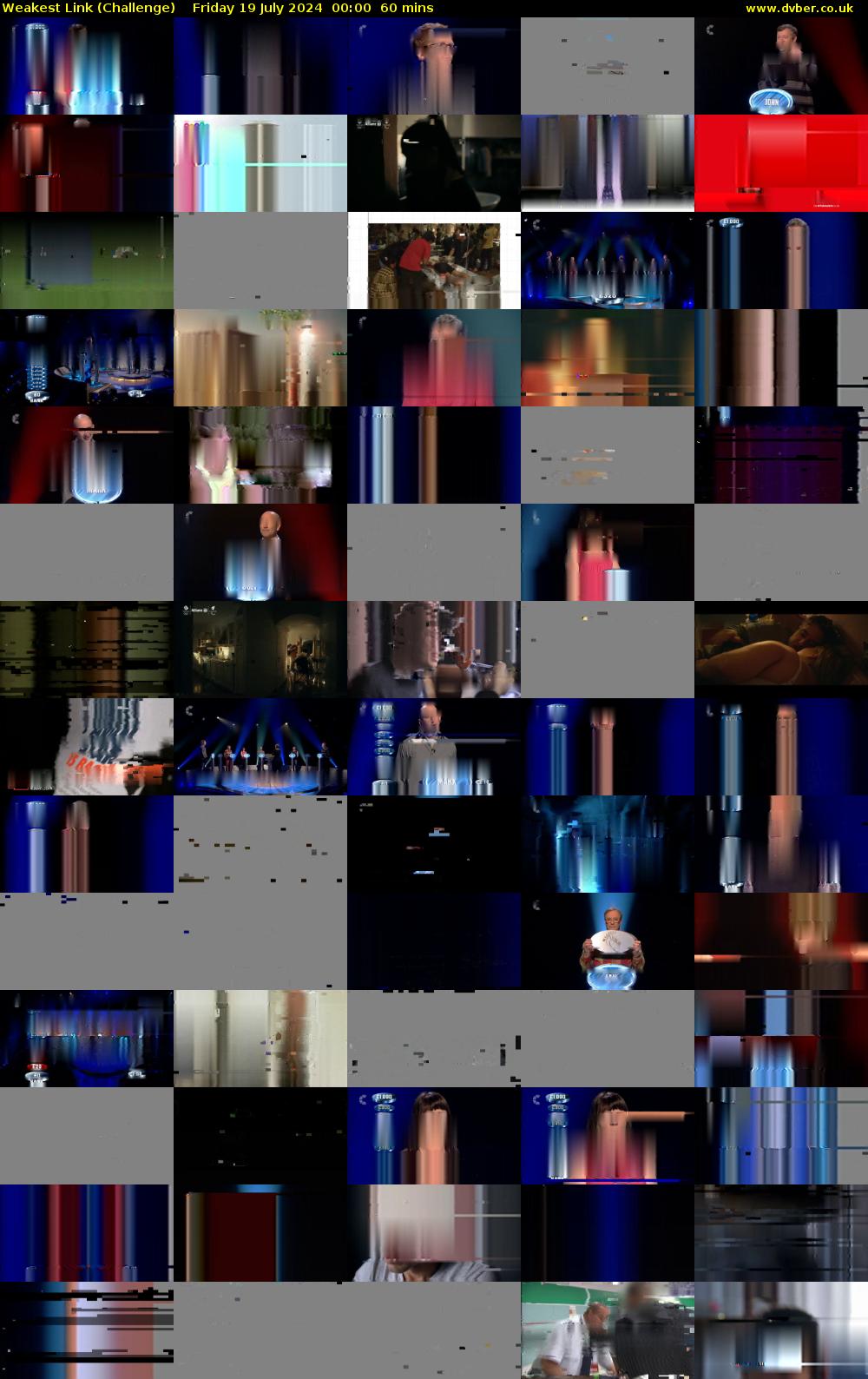 Weakest Link (Challenge) Friday 19 July 2024 00:00 - 01:00