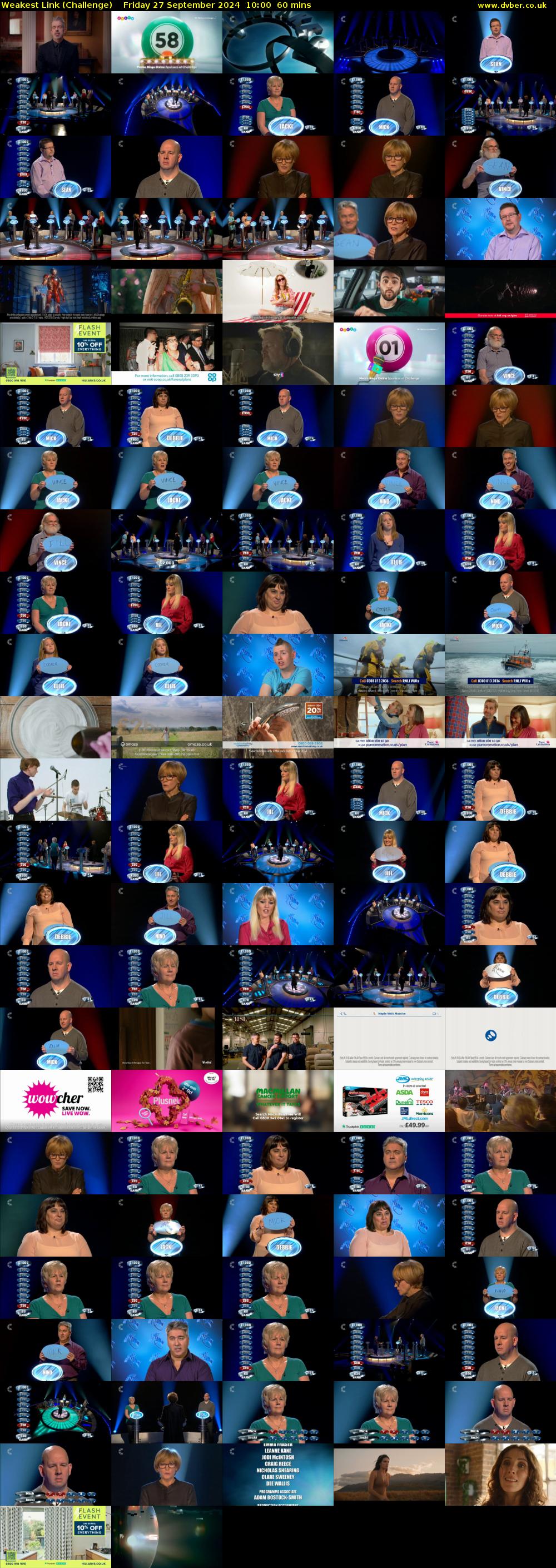 Weakest Link (Challenge) Friday 27 September 2024 10:00 - 11:00