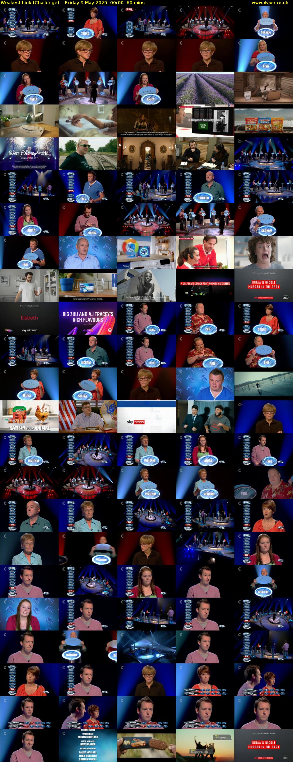 Weakest Link (Challenge) Friday 9 May 2025 00:00 - 01:00