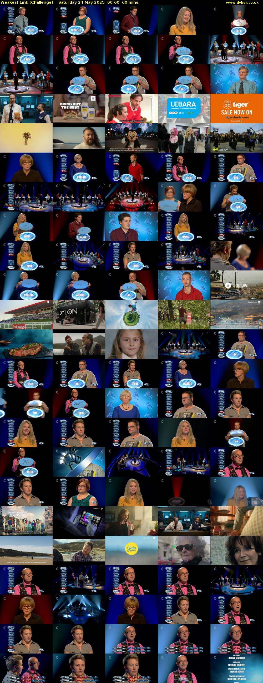Weakest Link (Challenge) Saturday 24 May 2025 00:00 - 01:00