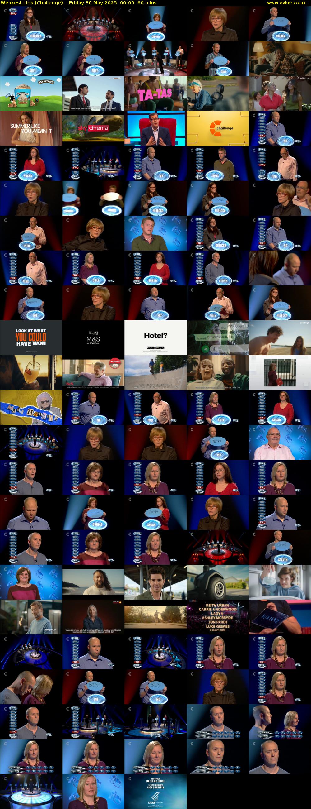 Weakest Link (Challenge) Friday 30 May 2025 00:00 - 01:00