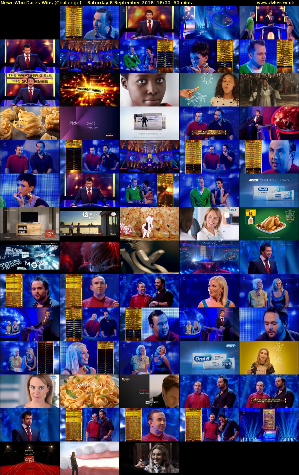 Who Dares Wins (Challenge) Saturday 8 September 2018 18:00 - 19:00