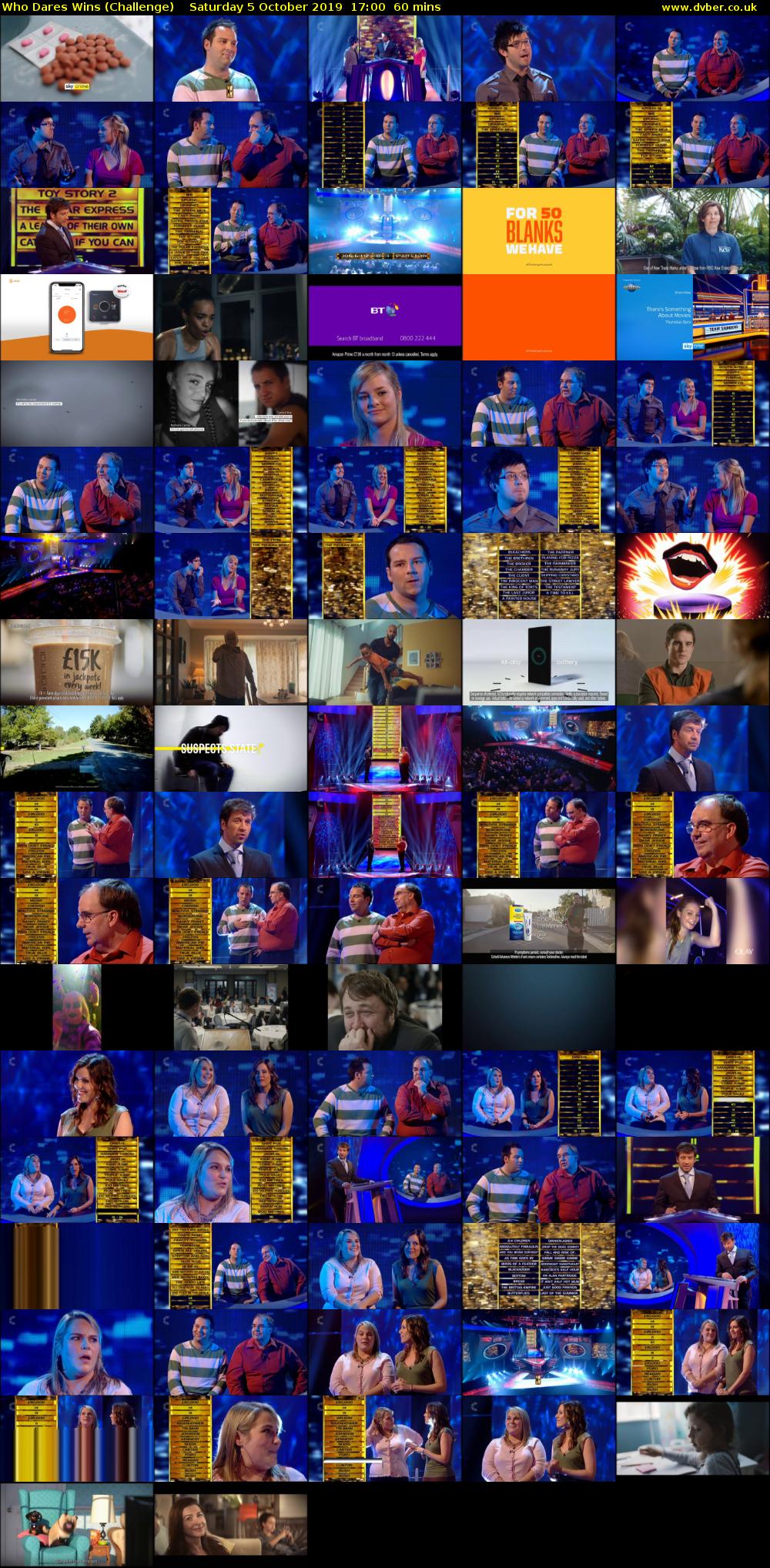 Who Dares Wins (Challenge) Saturday 5 October 2019 17:00 - 18:00