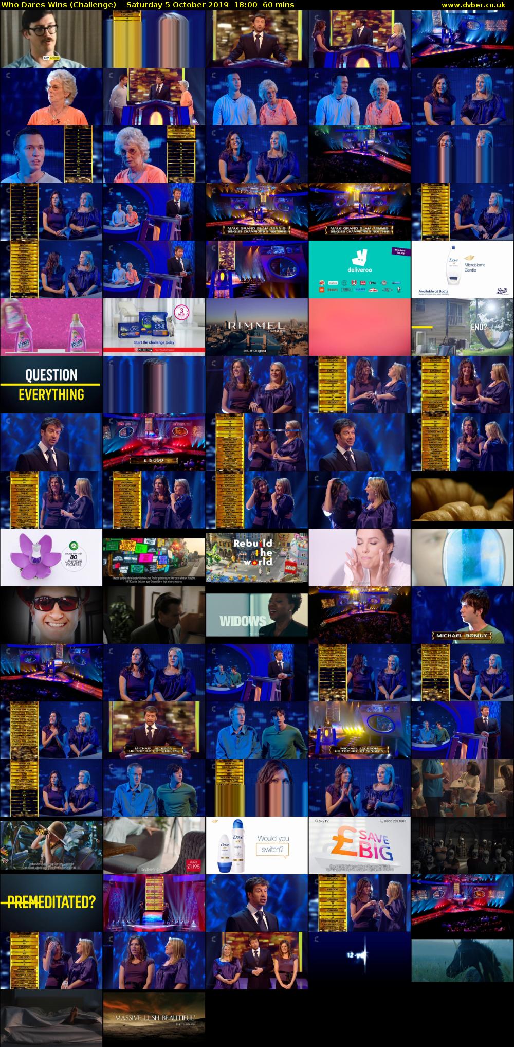 Who Dares Wins (Challenge) Saturday 5 October 2019 18:00 - 19:00