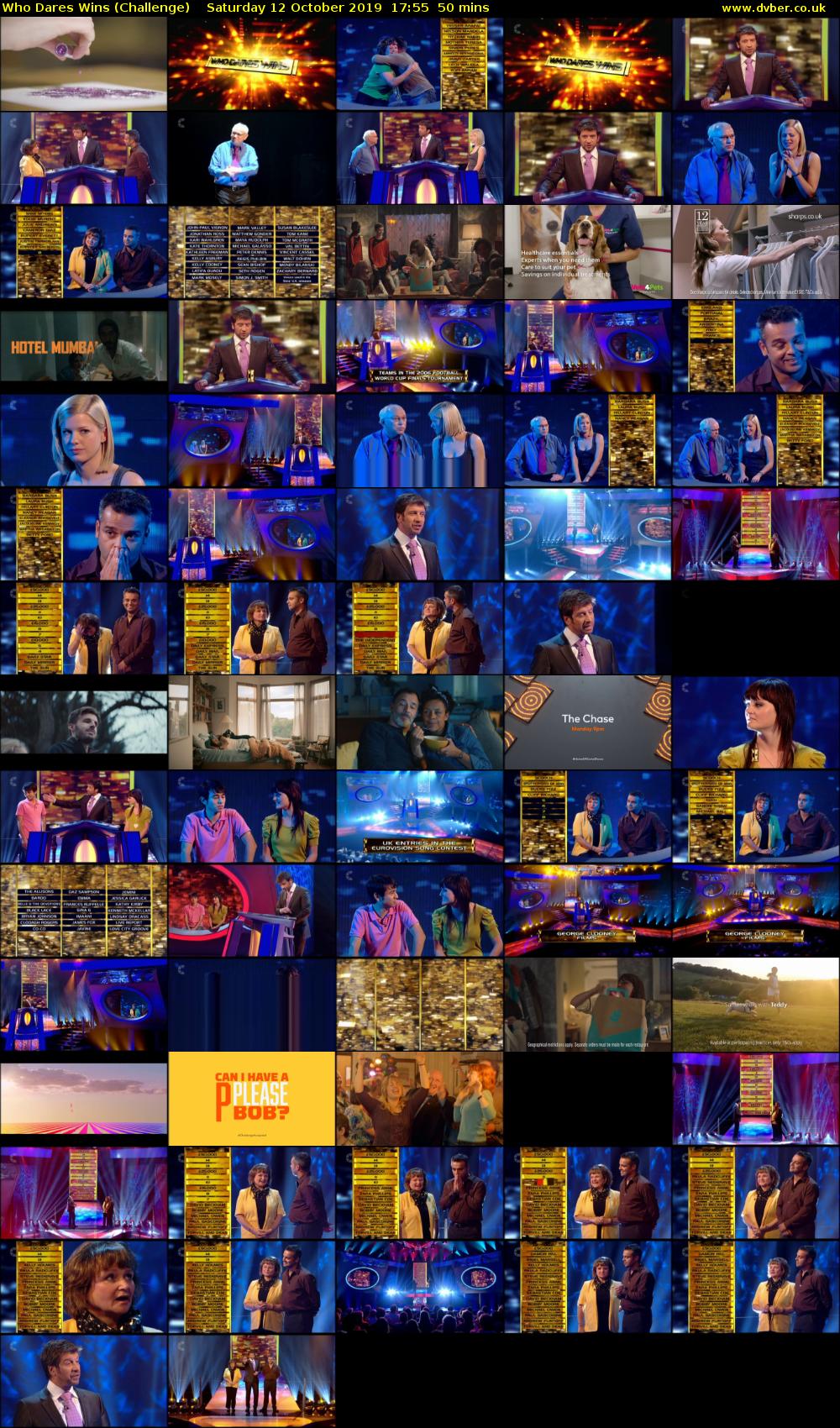 Who Dares Wins (Challenge) Saturday 12 October 2019 17:55 - 18:45