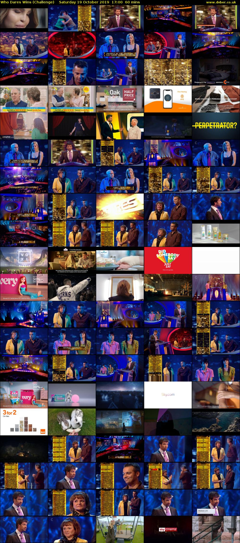 Who Dares Wins (Challenge) Saturday 19 October 2019 17:00 - 18:00