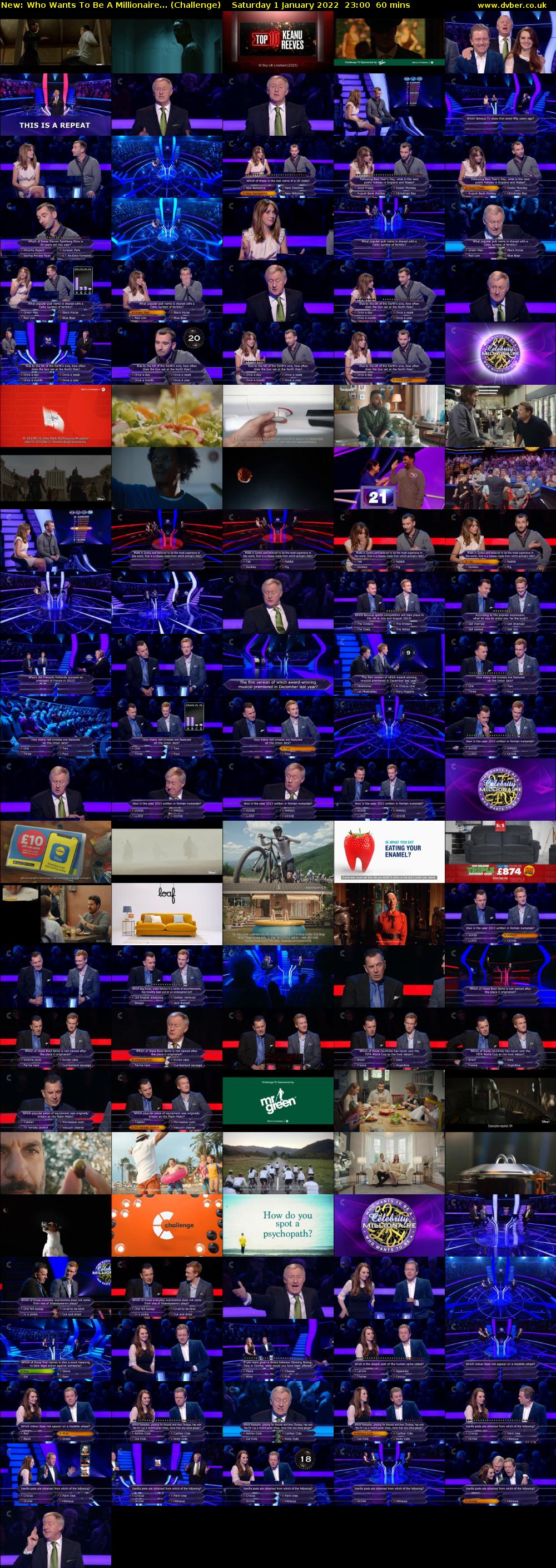 Who Wants To Be A Millionaire... (Challenge) Saturday 1 January 2022 23:00 - 00:00