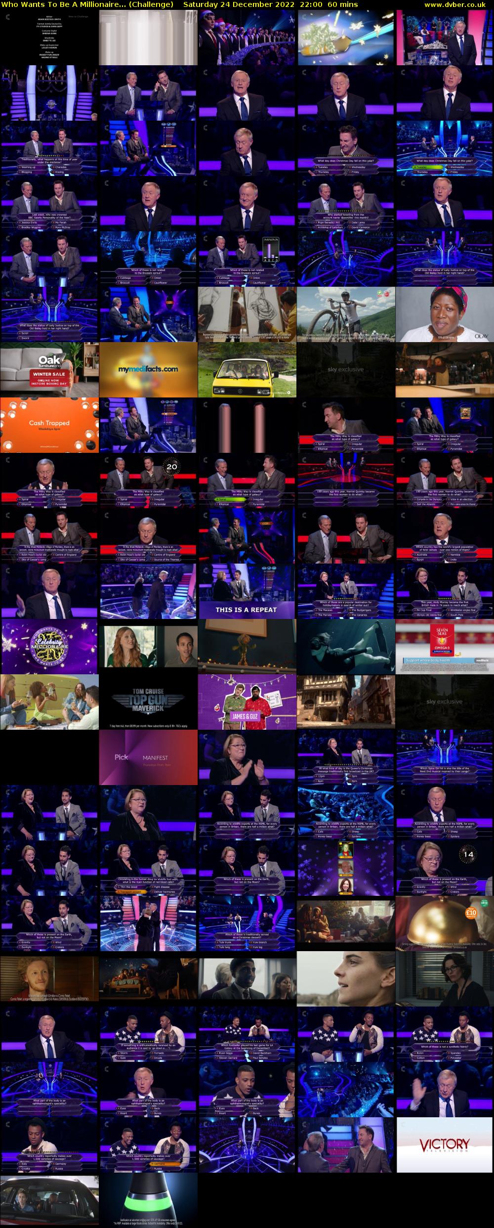 Who Wants To Be A Millionaire... (Challenge) Saturday 24 December 2022 22:00 - 23:00
