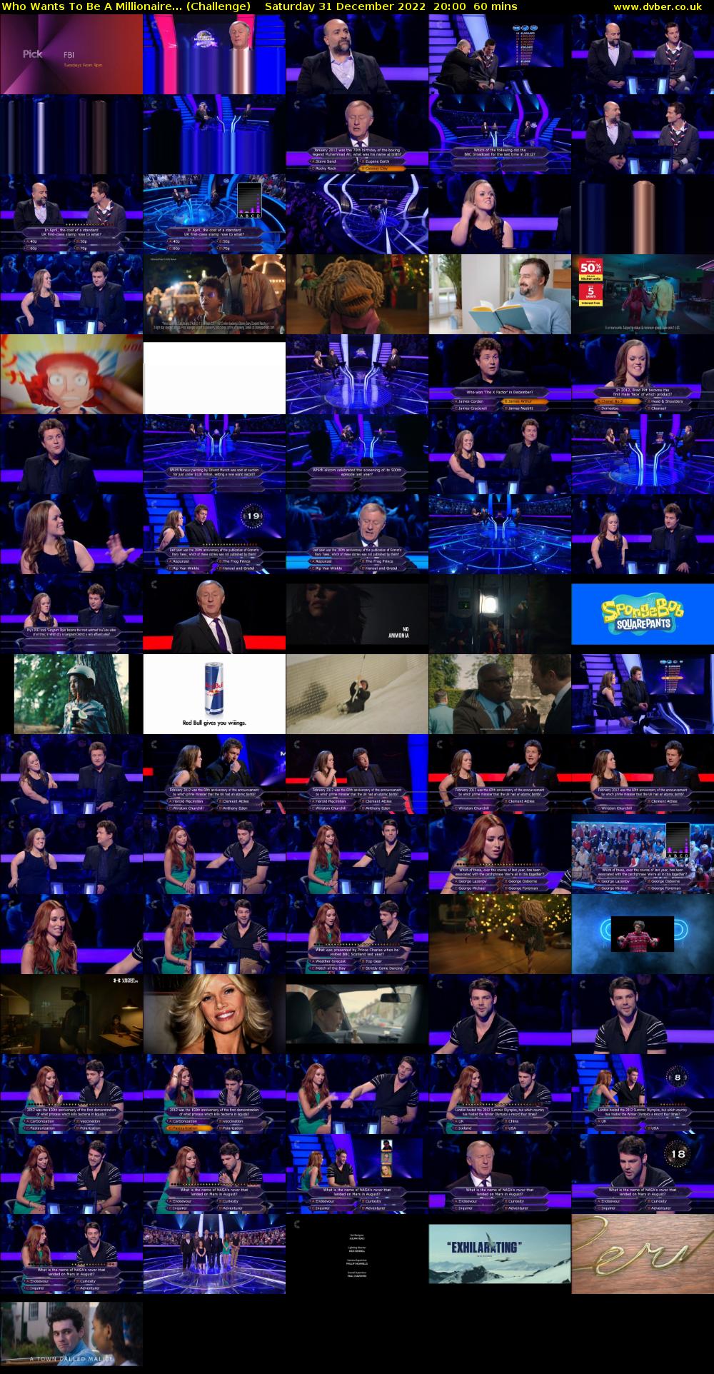 Who Wants To Be A Millionaire... (Challenge) Saturday 31 December 2022 20:00 - 21:00