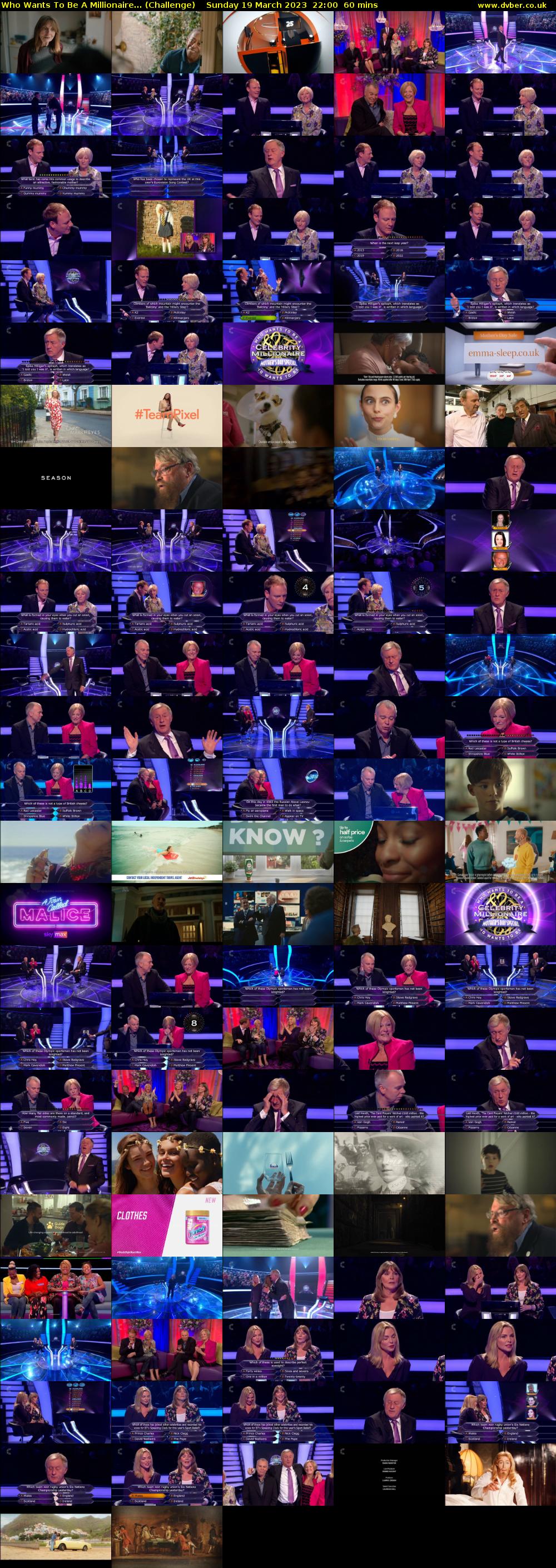 Who Wants To Be A Millionaire... (Challenge) Sunday 19 March 2023 22:00 - 23:00