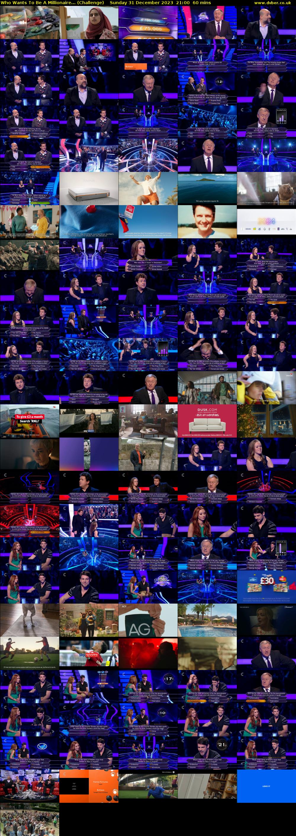 Who Wants To Be A Millionaire... (Challenge) Sunday 31 December 2023 21:00 - 22:00