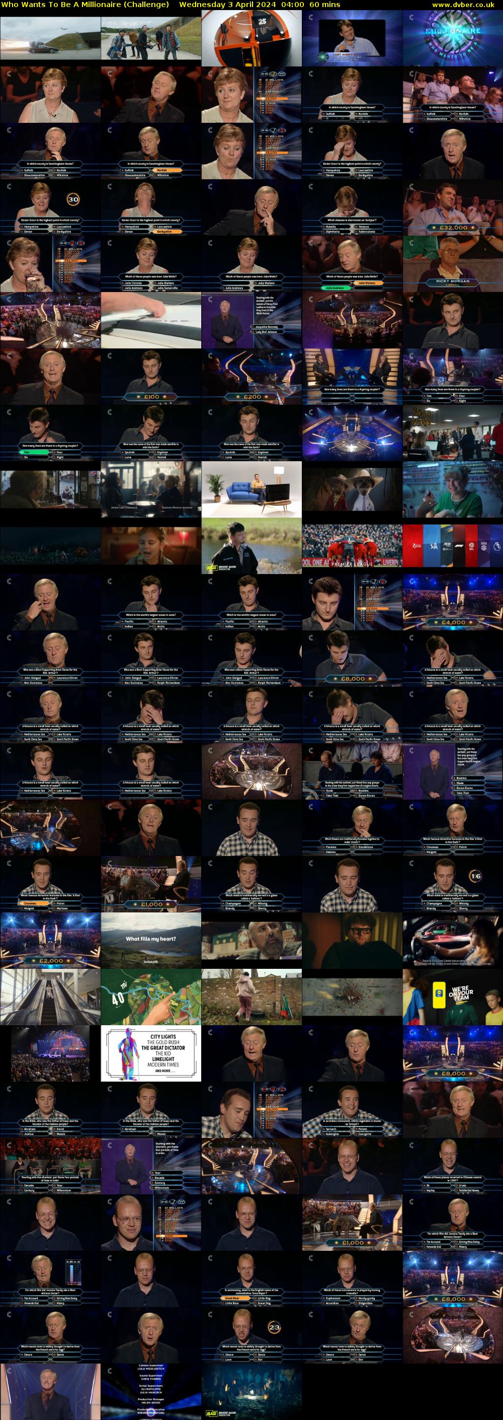 Who Wants To Be A Millionaire (Challenge) Wednesday 3 April 2024 04:00 - 05:00