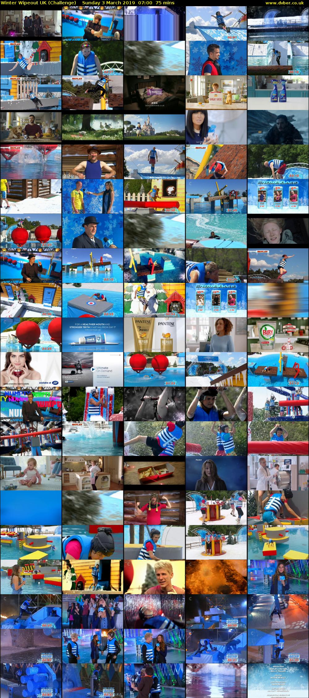 Winter Wipeout UK (Challenge) Sunday 3 March 2019 07:00 - 08:15