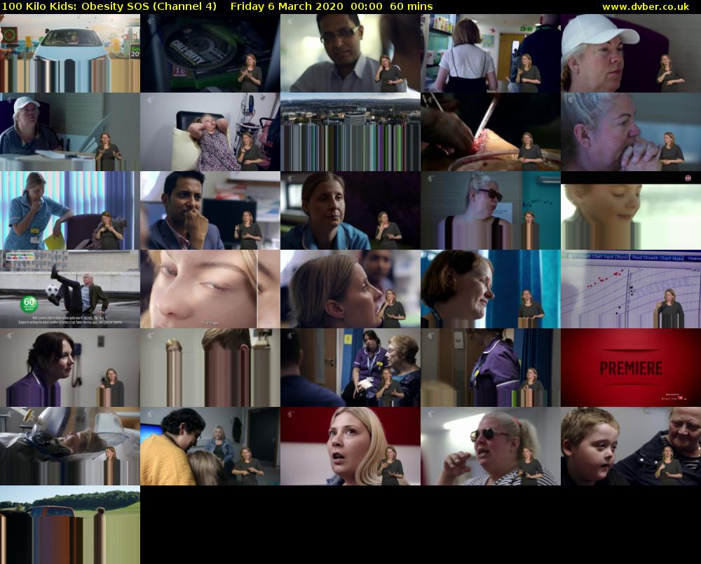 100 Kilo Kids: Obesity SOS (Channel 4) Friday 6 March 2020 00:00 - 01:00