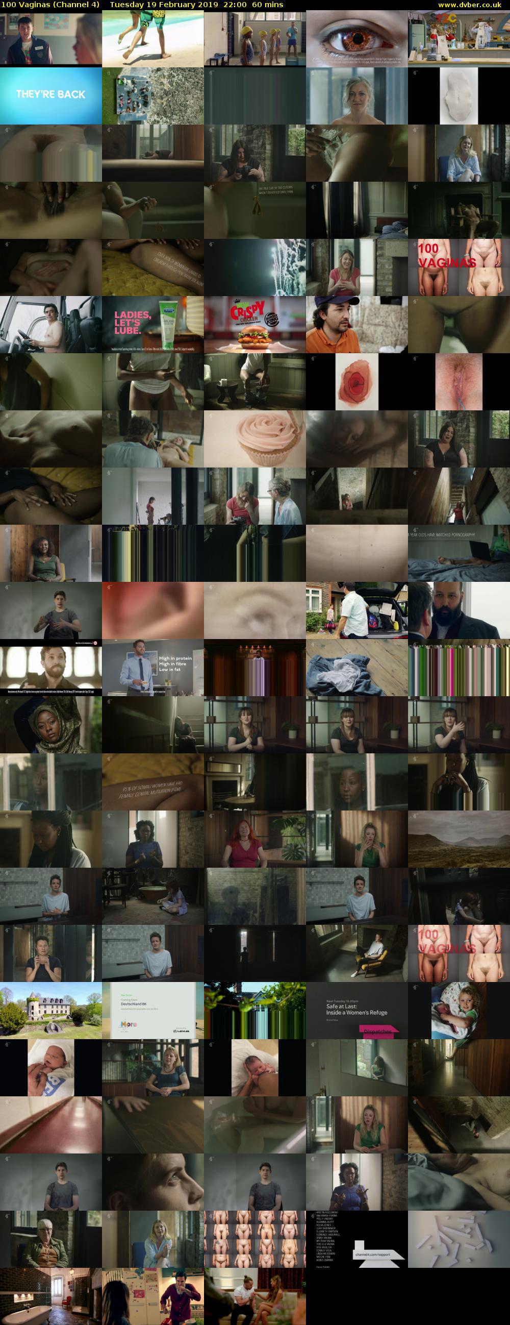 100 Vaginas (Channel 4) Tuesday 19 February 2019 22:00 - 23:00