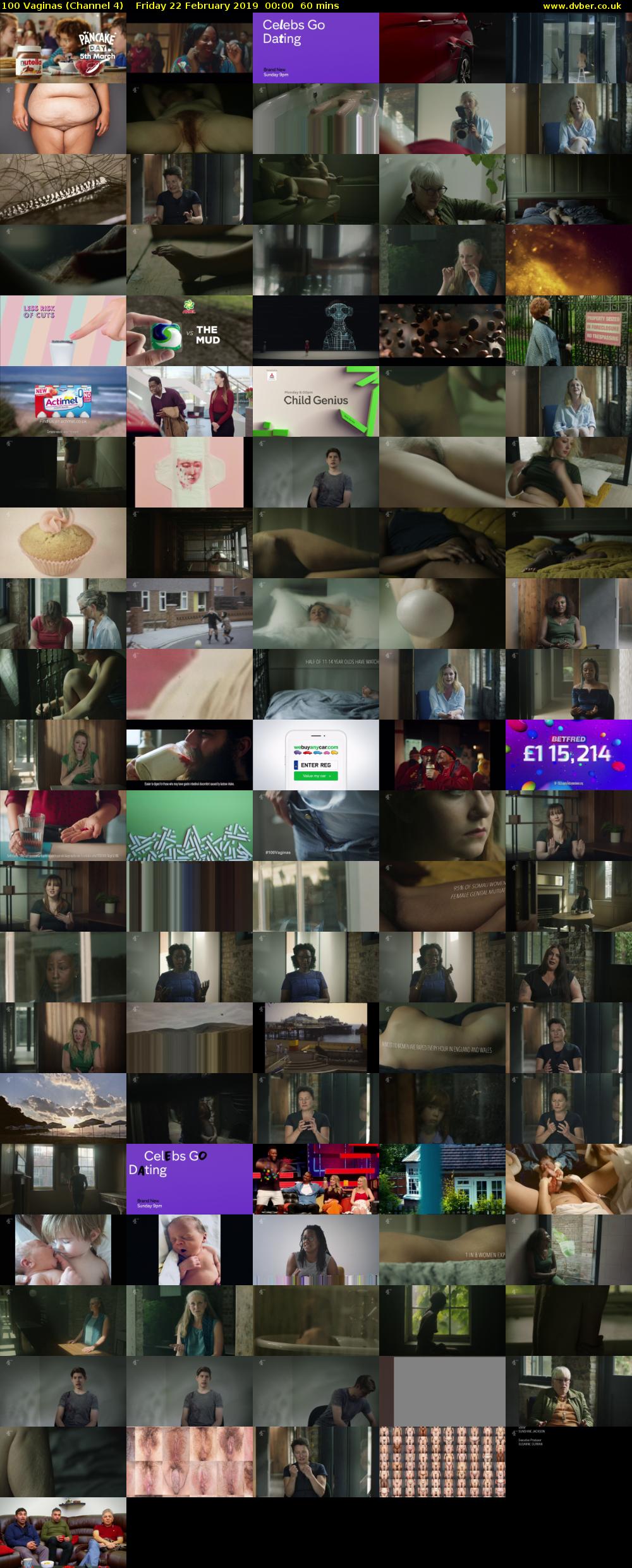 100 Vaginas (Channel 4) Friday 22 February 2019 00:00 - 01:00