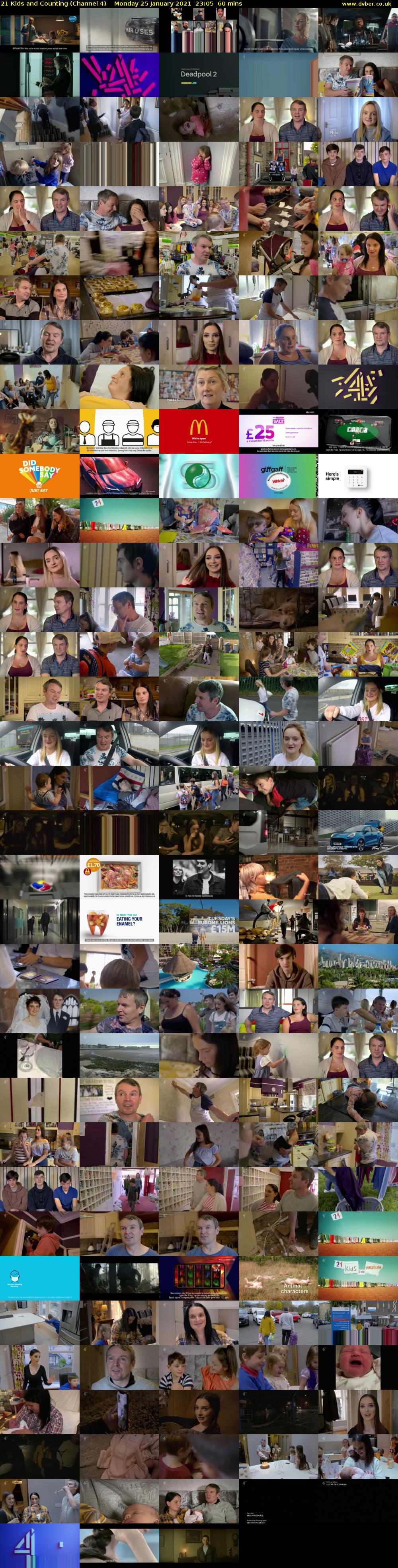 21 Kids and Counting (Channel 4) Monday 25 January 2021 23:05 - 00:05