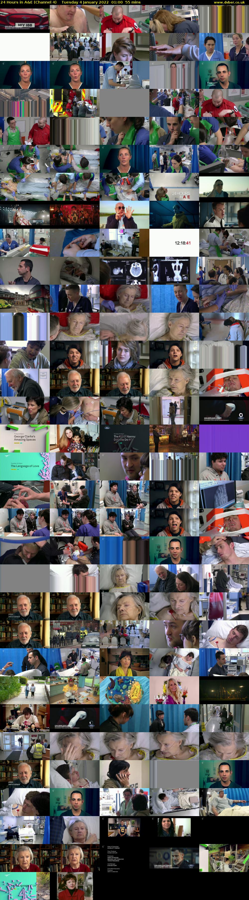 24 Hours in A&E (Channel 4) Tuesday 4 January 2022 01:00 - 01:55