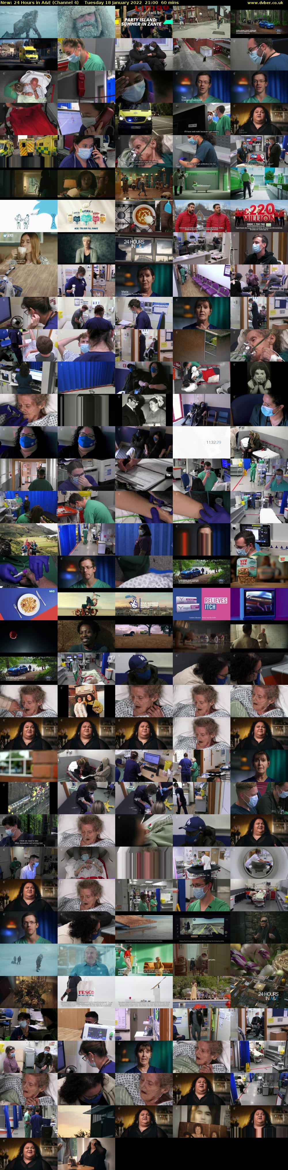 24 Hours in A&E (Channel 4) Tuesday 18 January 2022 21:00 - 22:00