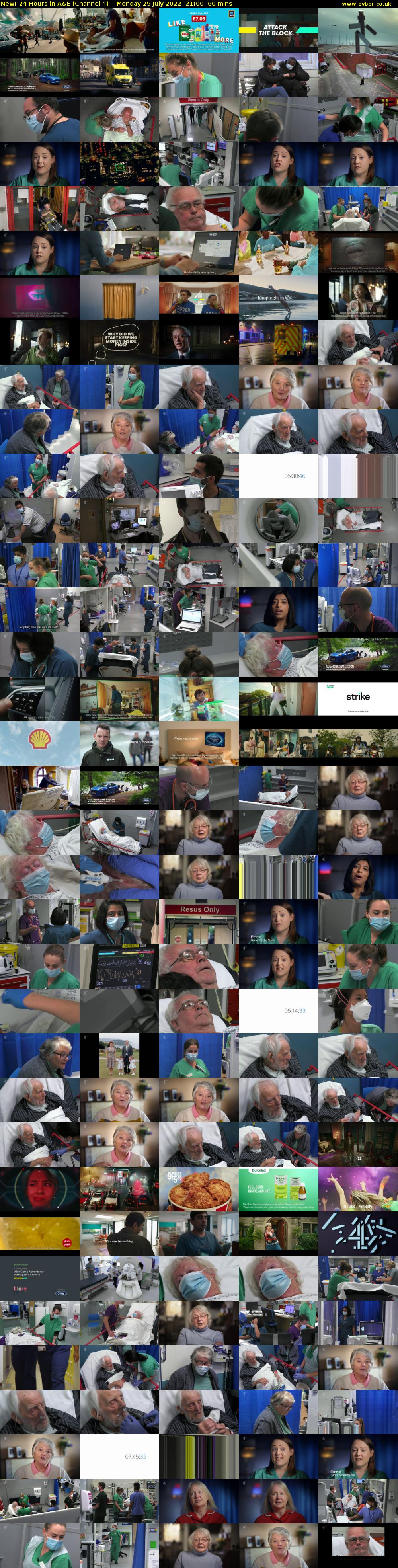 24 Hours in A&E (Channel 4) Monday 25 July 2022 21:00 - 22:00