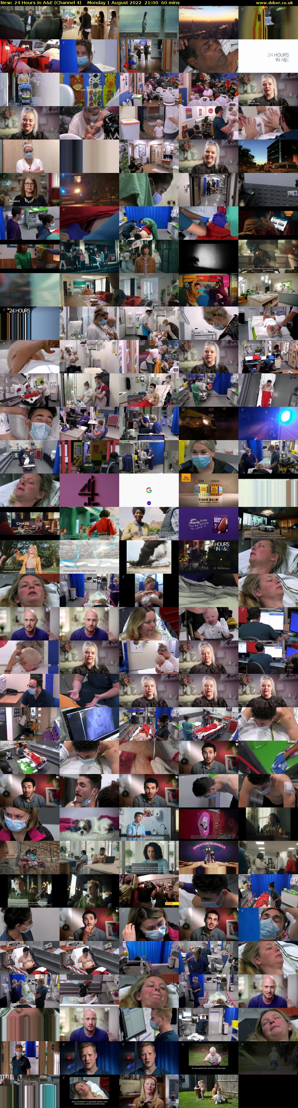 24 Hours in A&E (Channel 4) Monday 1 August 2022 21:00 - 22:00