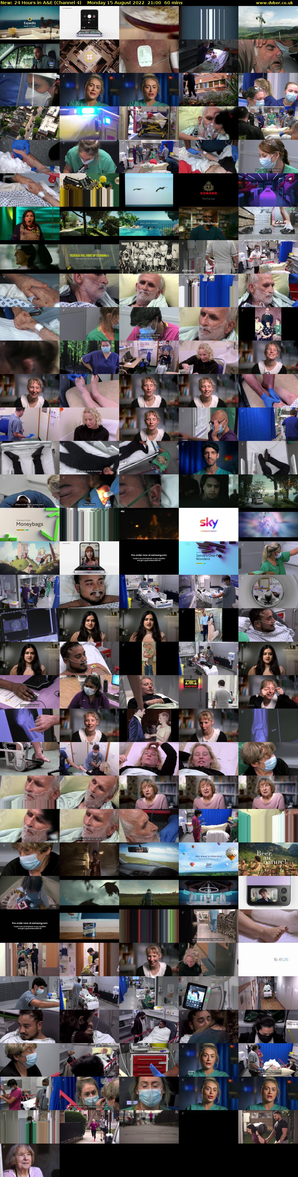 24 Hours in A&E (Channel 4) Monday 15 August 2022 21:00 - 22:00